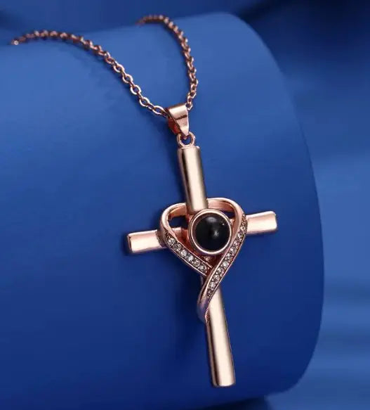 Love Cross Easter Necklace For Women's