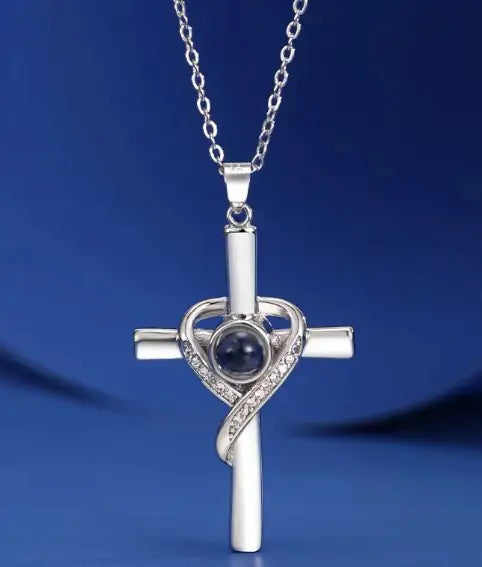Love Cross Easter Necklace For Women's