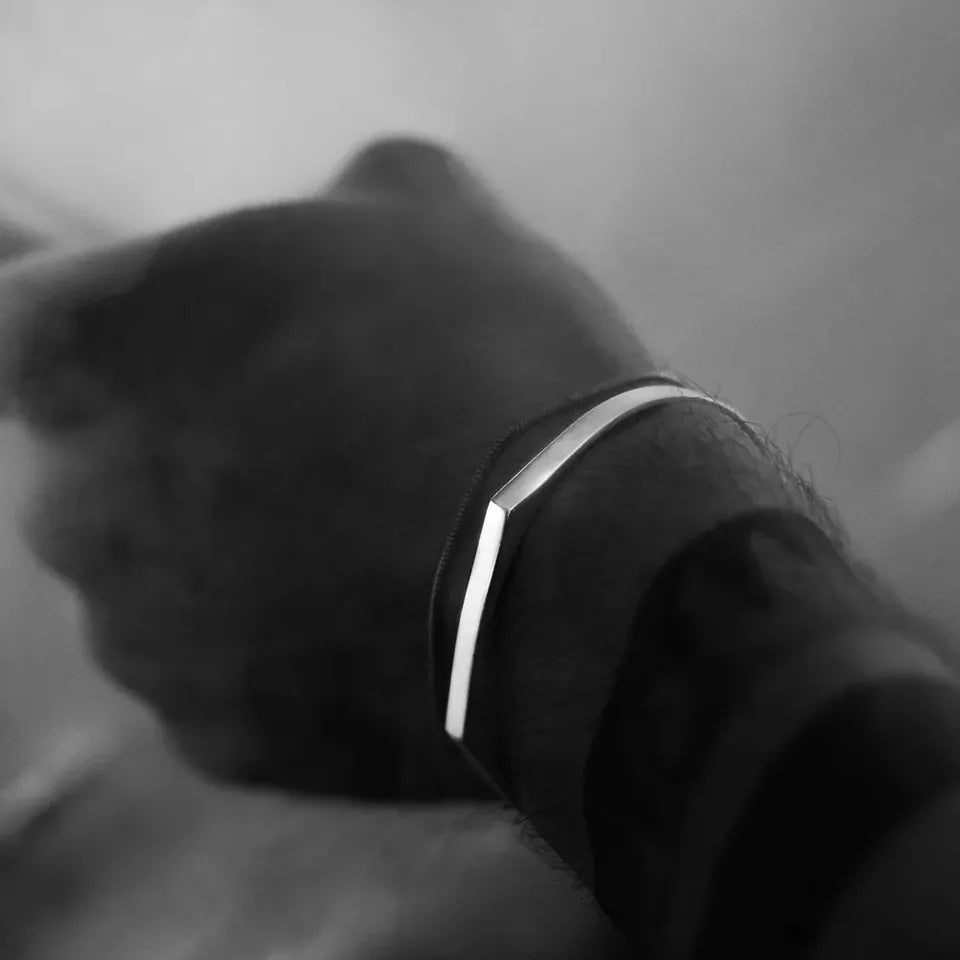 Geometric Stainless Steel Luxury Men's Bracelet