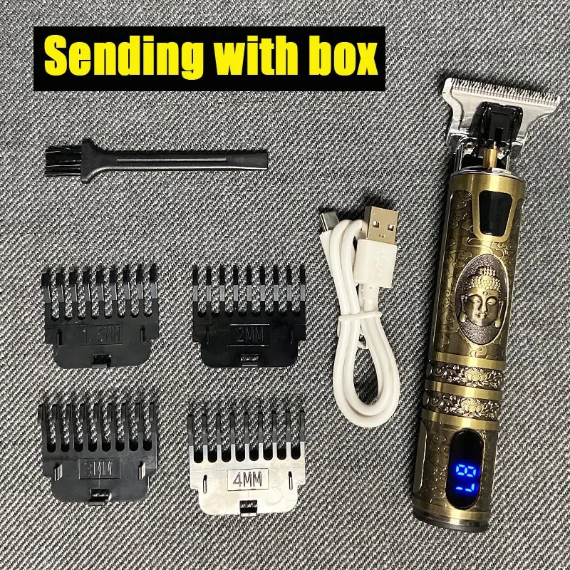 Rechargeable Men's Electric Hair Clipper and Beard Trimmer