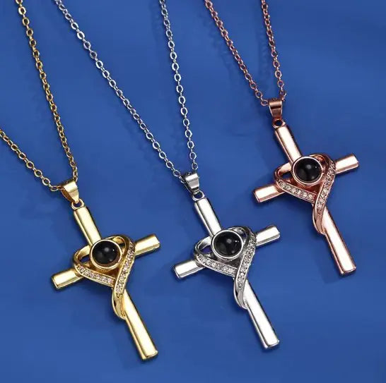 Love Cross Easter Necklace For Women's