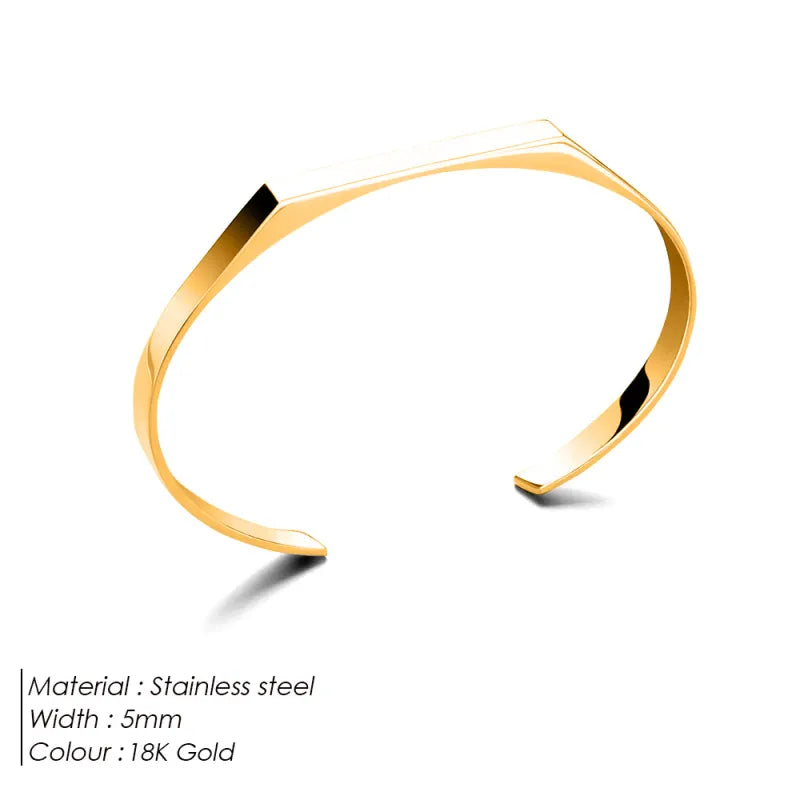 Geometric Stainless Steel Luxury Men's Bracelet