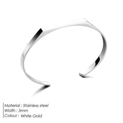 Geometric Stainless Steel Luxury Men's Bracelet