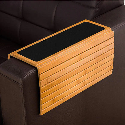 Household Sofa Tray Solid Wood Phone Holder