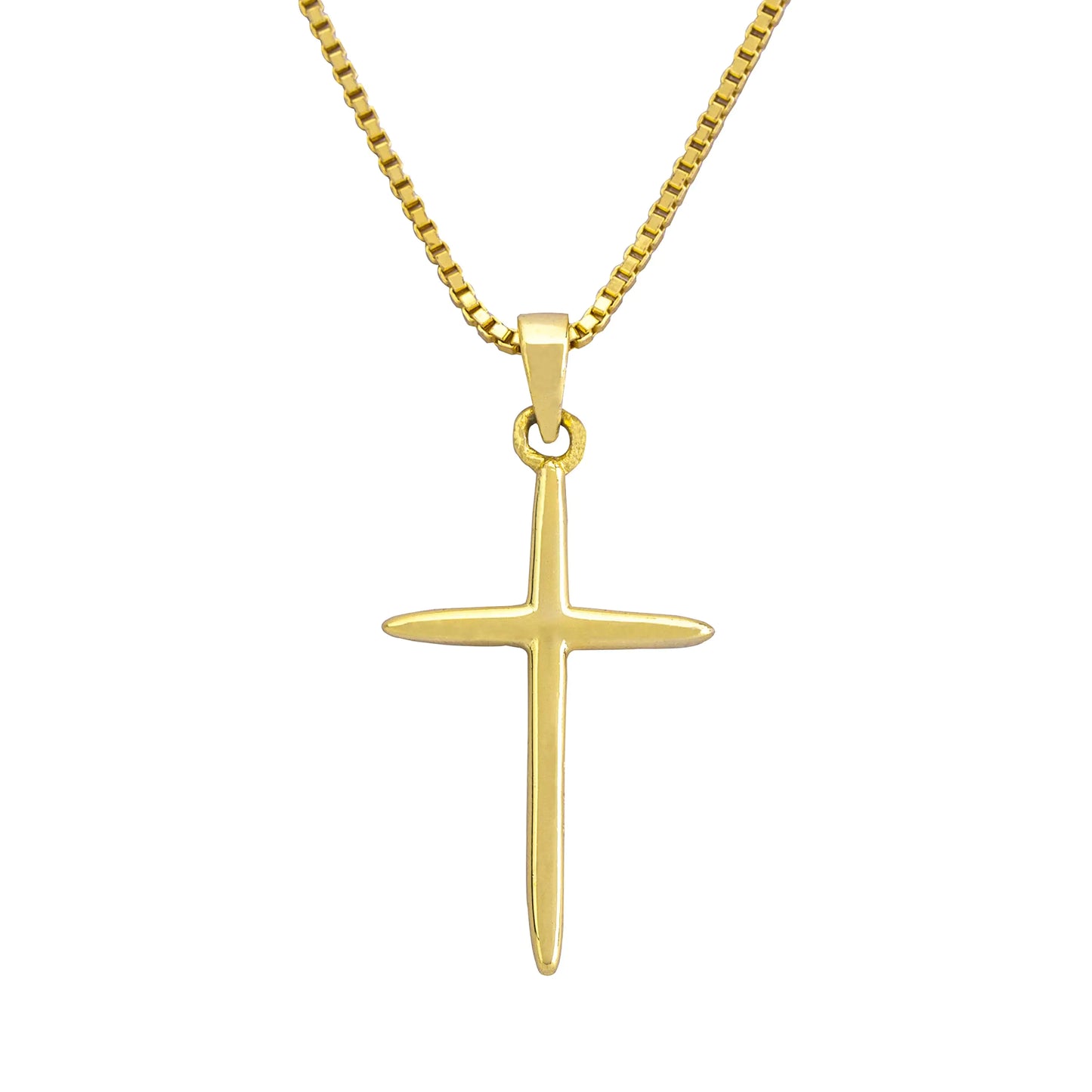 ELEGANT & PRECIOUS STRANDS Cross Necklace For Women 18k Gold Necklace Cross Pendant Easy to Wear – Classic Dainty Cross Necklaces for Women Trendy Gold Jewelry Gifts for Women