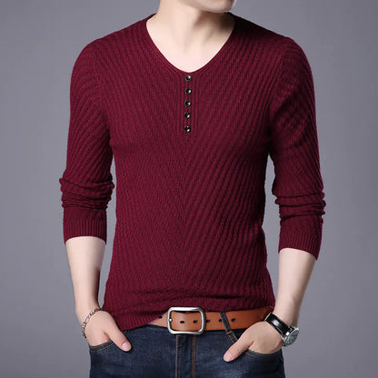 Trendy Casual V-neck Top for Spring and Autumn