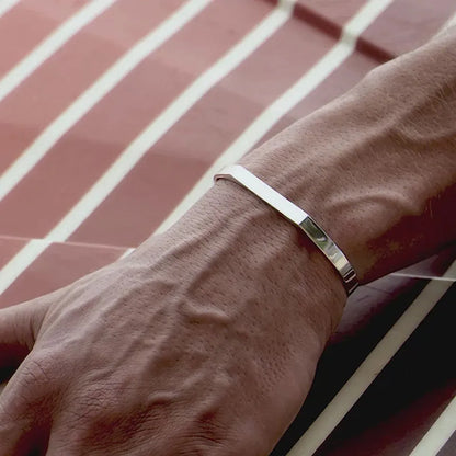 Geometric Stainless Steel Luxury Men's Bracelet