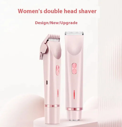 2 In 1 Women's Hair Trimmer Electric Razor Wet Dry Electric Body Hair