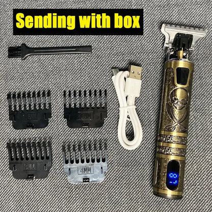Rechargeable Men's Electric Hair Clipper and Beard Trimmer