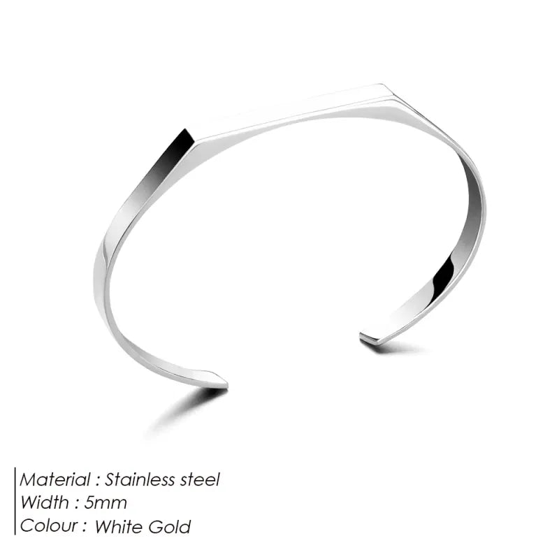 Geometric Stainless Steel Luxury Men's Bracelet