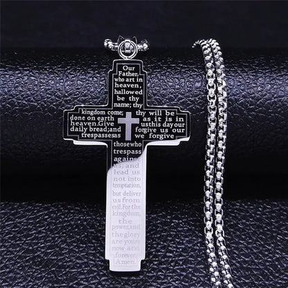 Cross Chain Easter Necklace  Stainless Steel for Men's