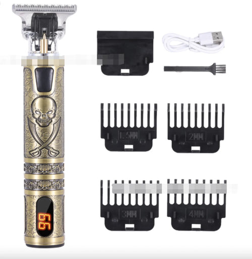 Rechargeable Men's Electric Hair Clipper and Beard Trimmer