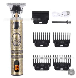 Rechargeable Men's Electric Hair Clipper and Beard Trimmer