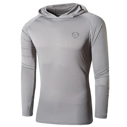 UPF 50+ UV Sun Protection Outdoor Long Sleeve Tee For Fishng