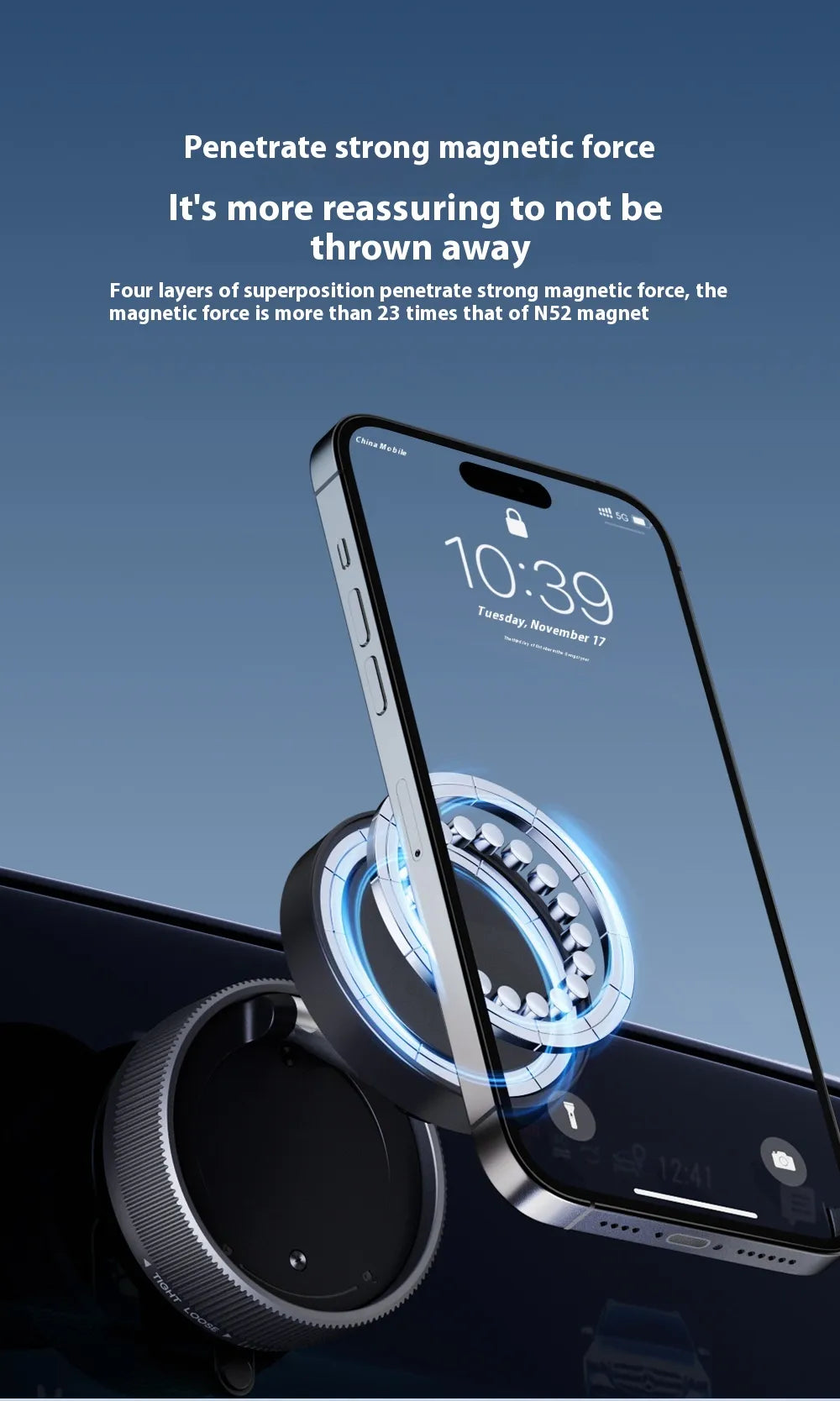 Vacuum Magnetic Phone Holder
